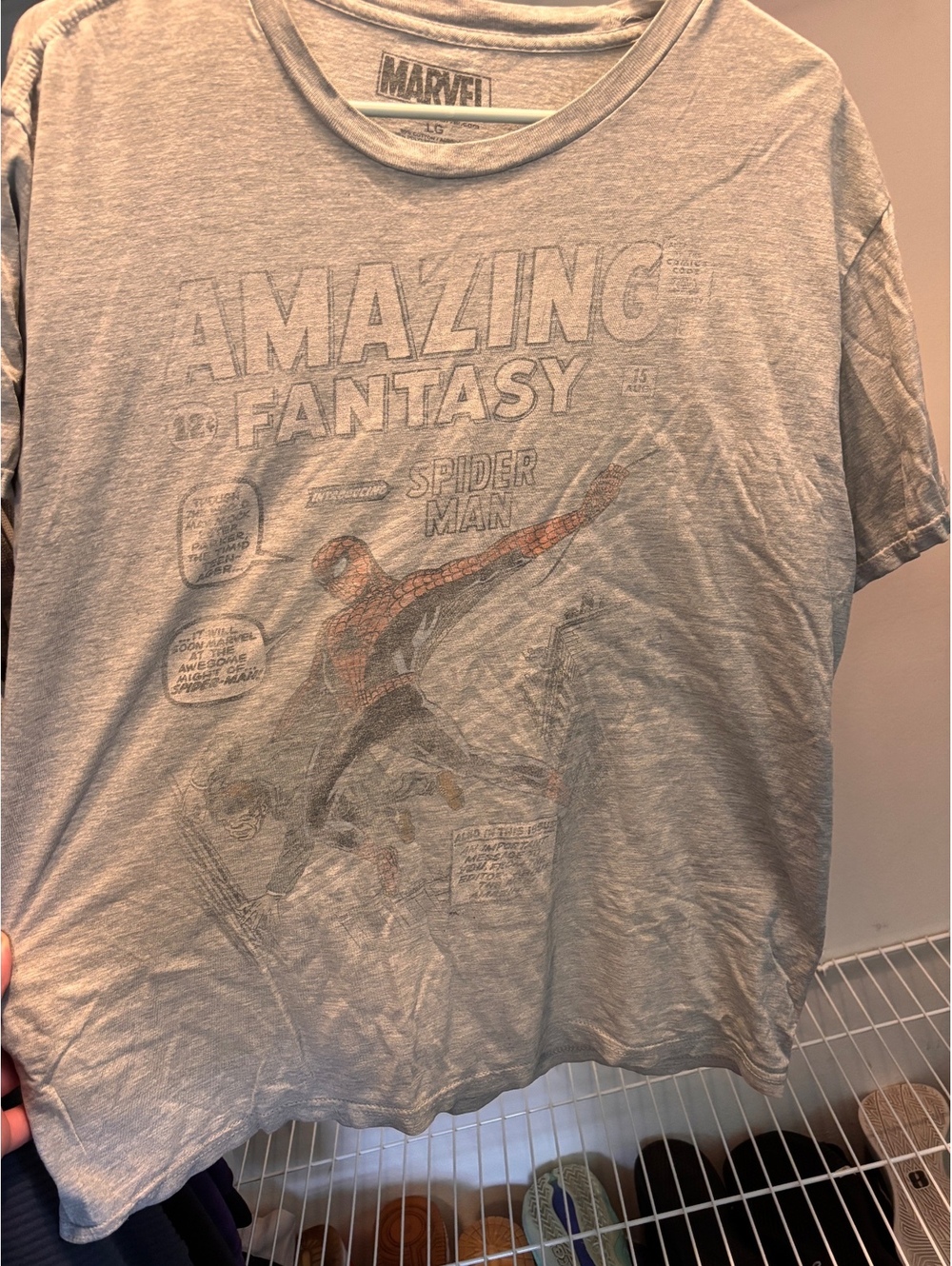 Marvel Amazing Fantasy Spider-Man Graphic T-Shirt Large